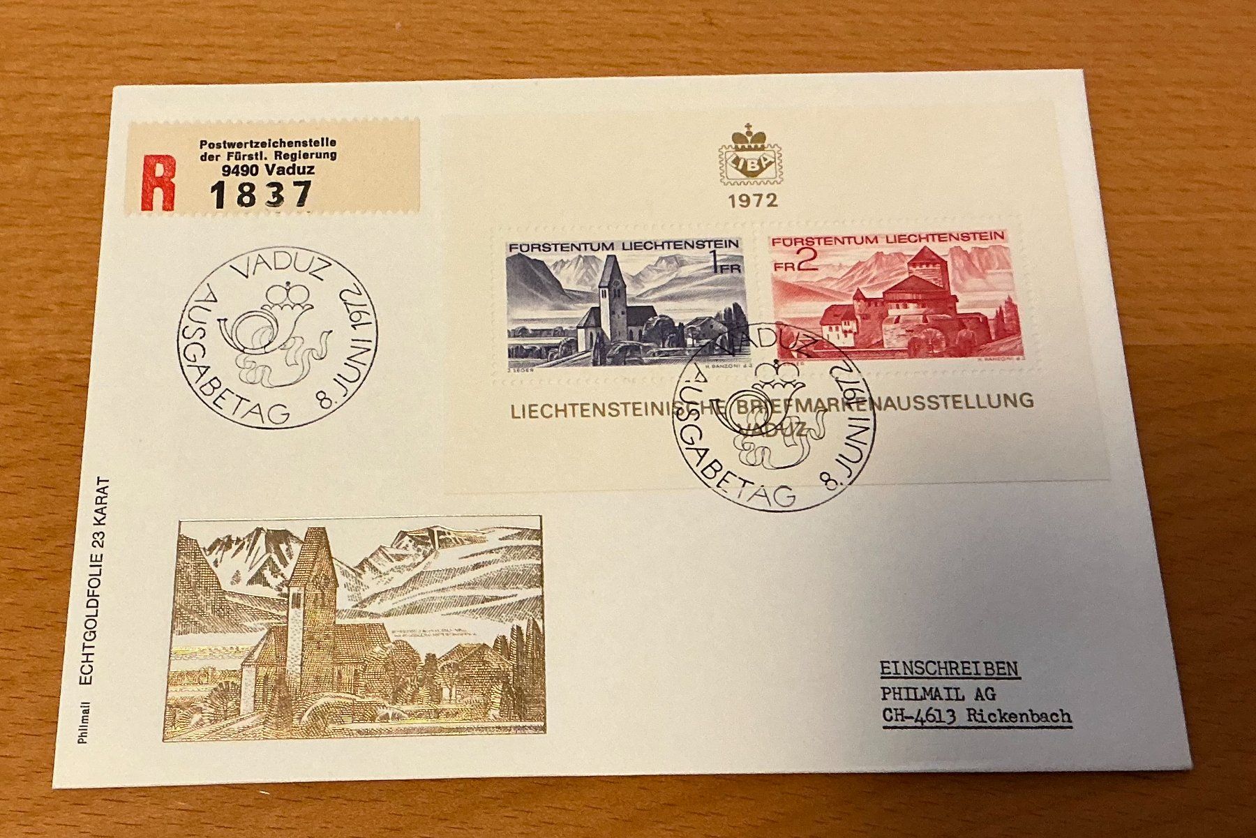 Alle Briefmarken: 1 Vaduz Einschreiben – Neu (gemäss Beschreibung) aus Koblenz von Markenhimmel